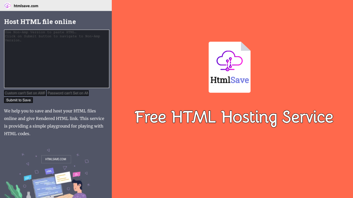 Free HTML hosting service
